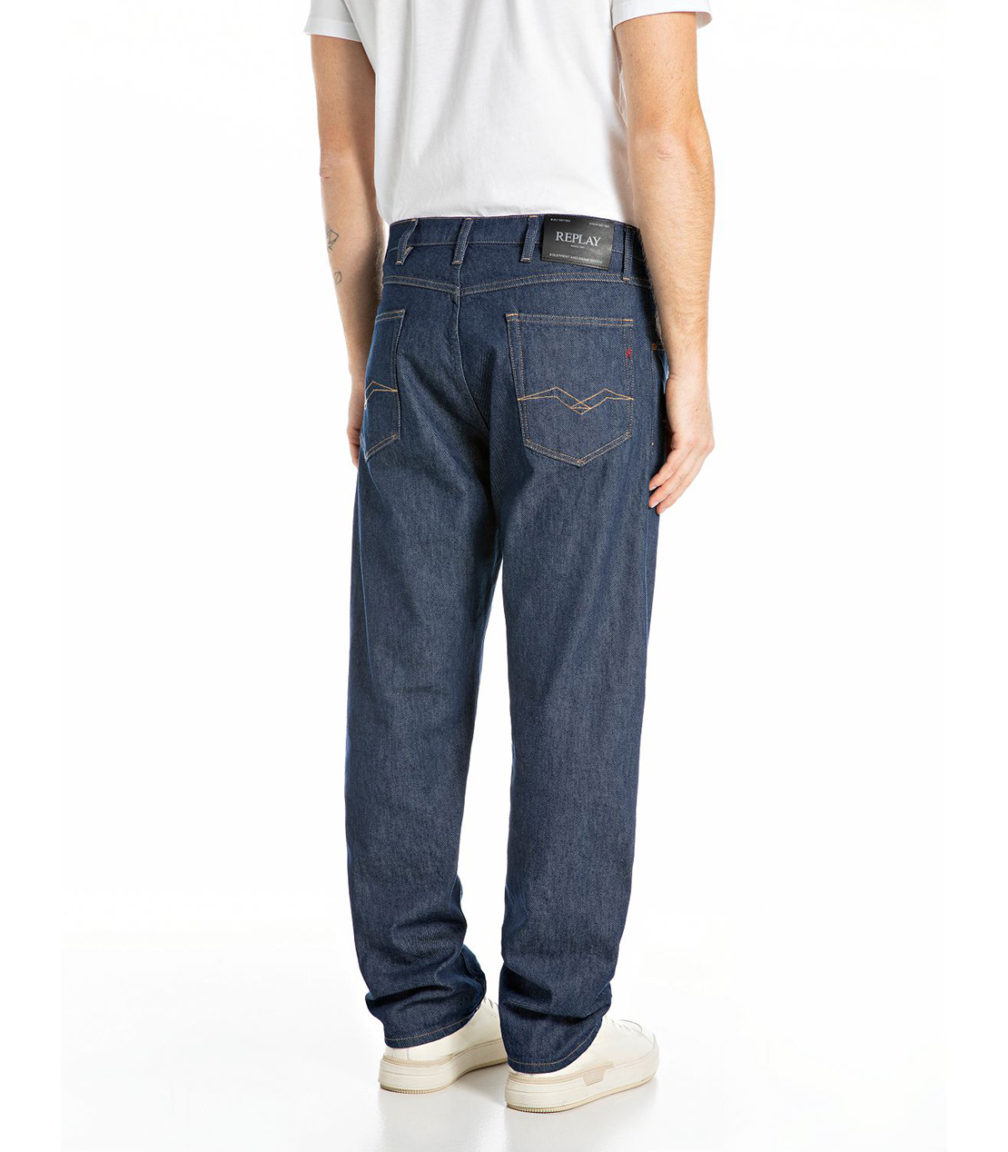 NEW リラックステーパードWAINE インディゴストレッチデニム 詳細画像 ダークブルー 2